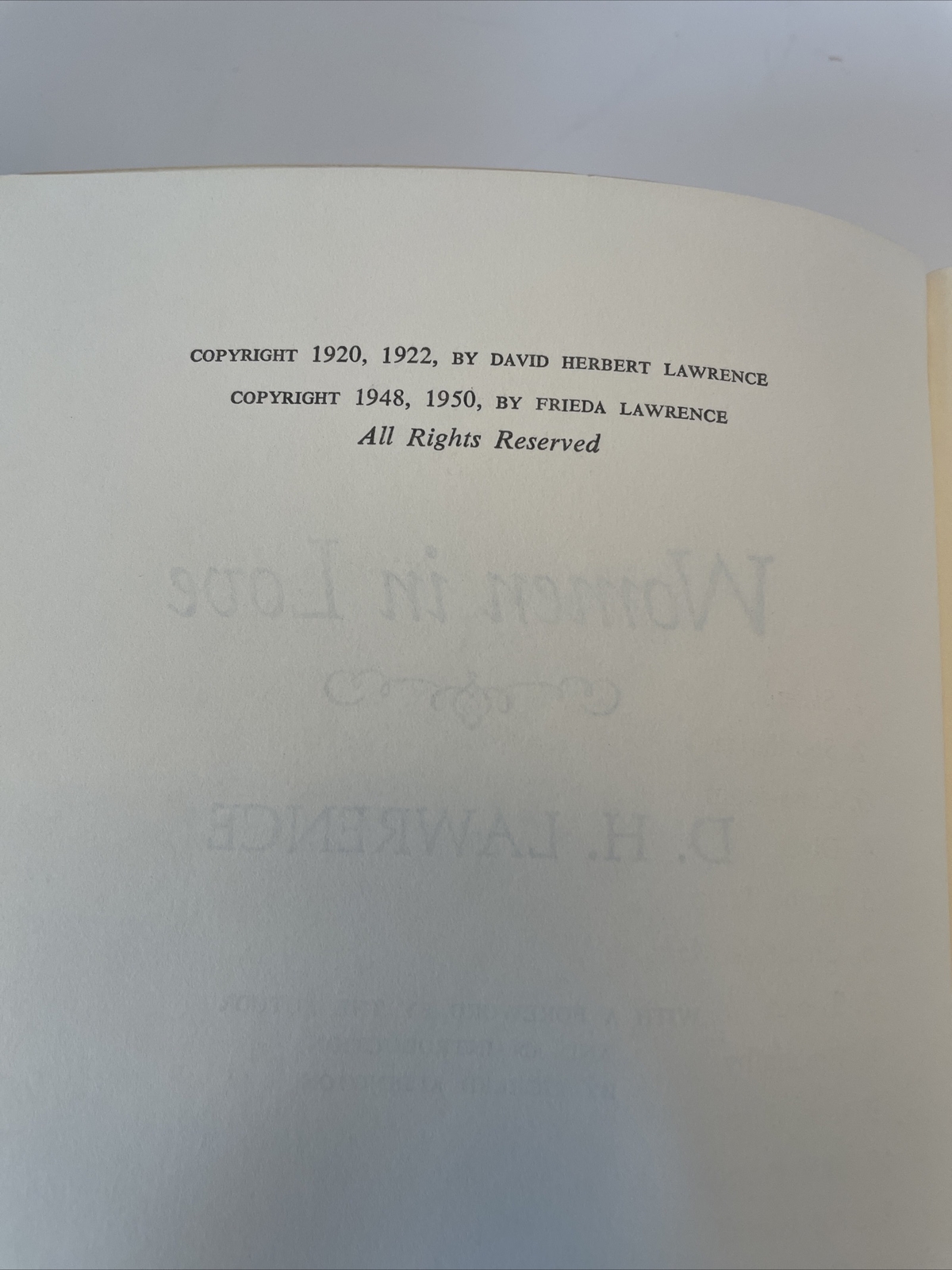 Antique Set Of 3 D.H. Lawrence Antique Books. Great Condition. Deckle Edged.