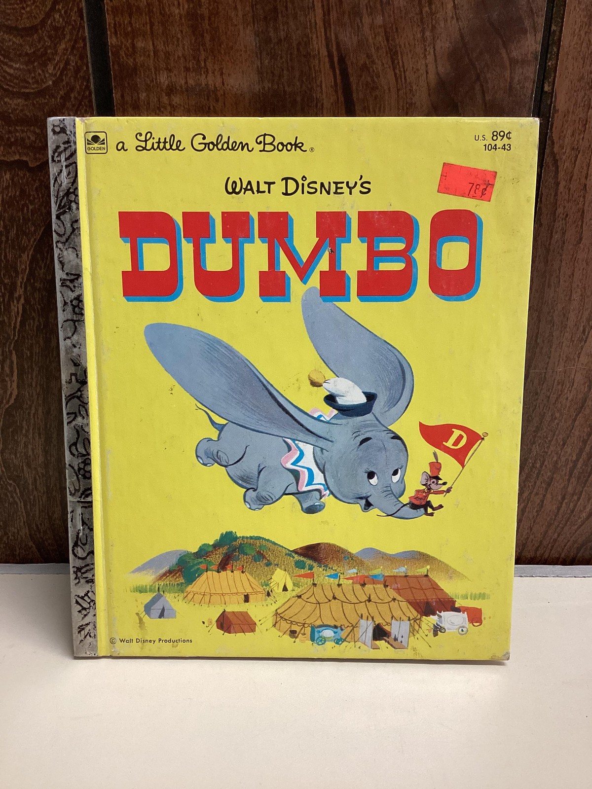 Vintage Little Golden Books Lot 7 Dumbo Mother Goose Trucks Elf Drum Porky