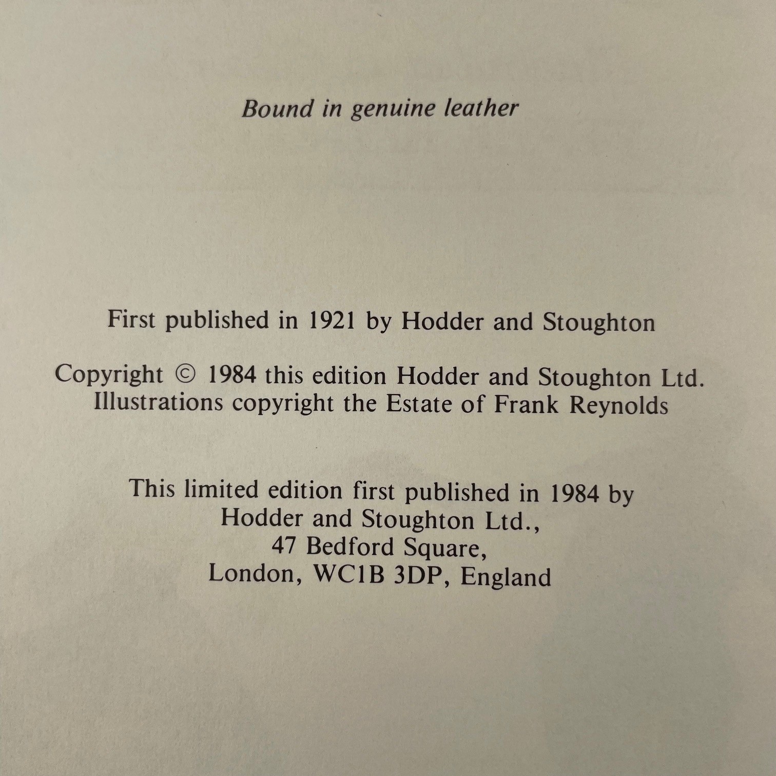 Mr. Pickwick: Pages From The Pickwick Papers Limited Ed. Leather Bound Book 1984