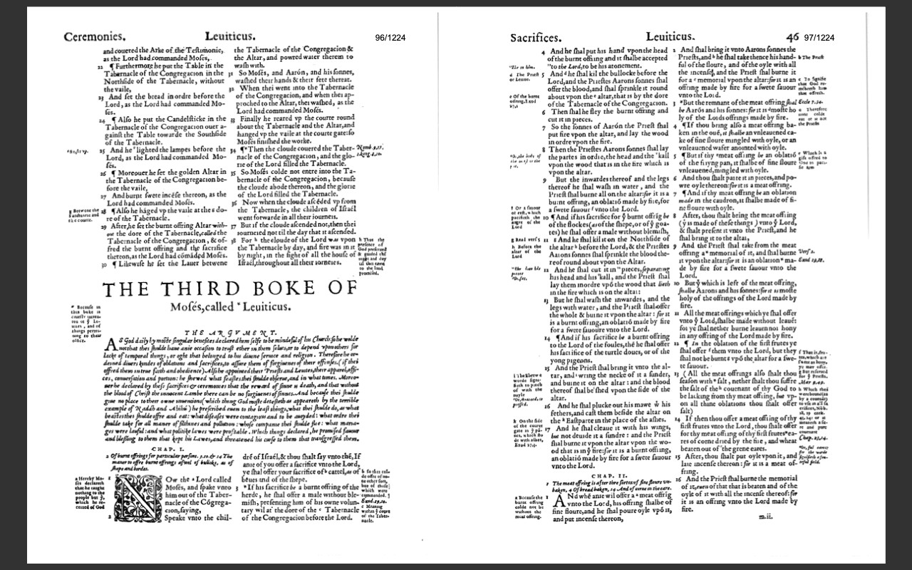 1560 Geneva Bible (E-Book) & Bonus 1599 Bible Ebook on CD-ROM -Scanned Original