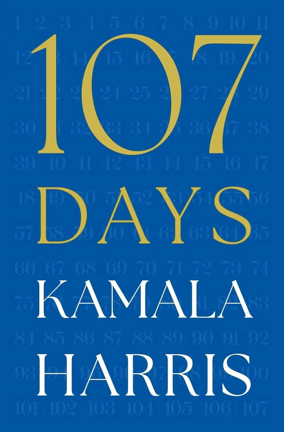 107 Days By Kamala Harris Paperback Free Shipping US Stock