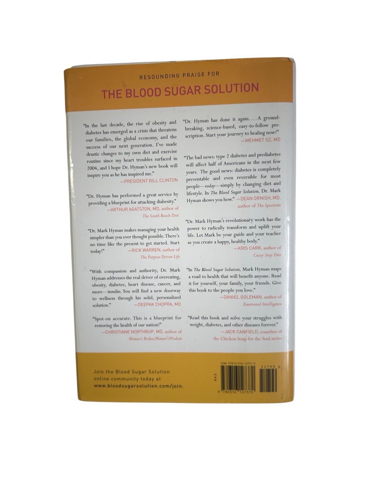 Mark Hyman MD 2 Book Set HC Eat Fat Get Thin & The Blood Sugar Solution Diet
