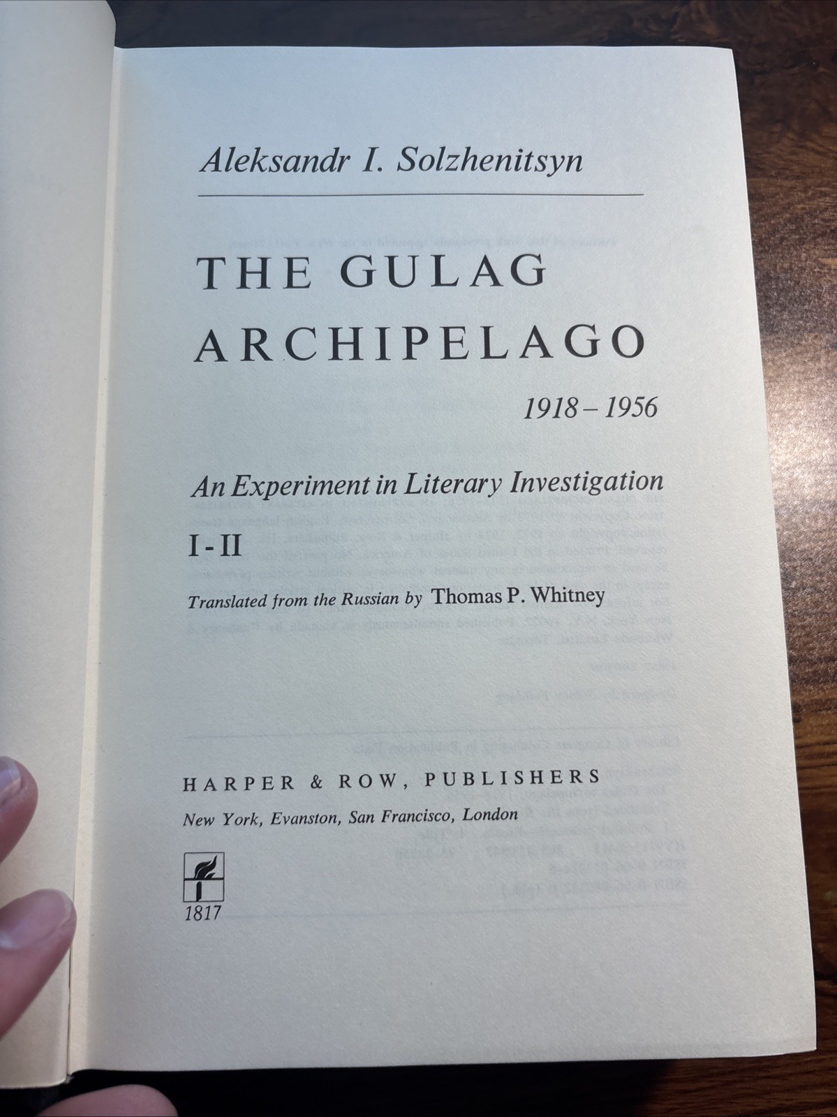The Gulag Archipelago, 1918-1956: An Experiment in Literary Investigation – GOOD