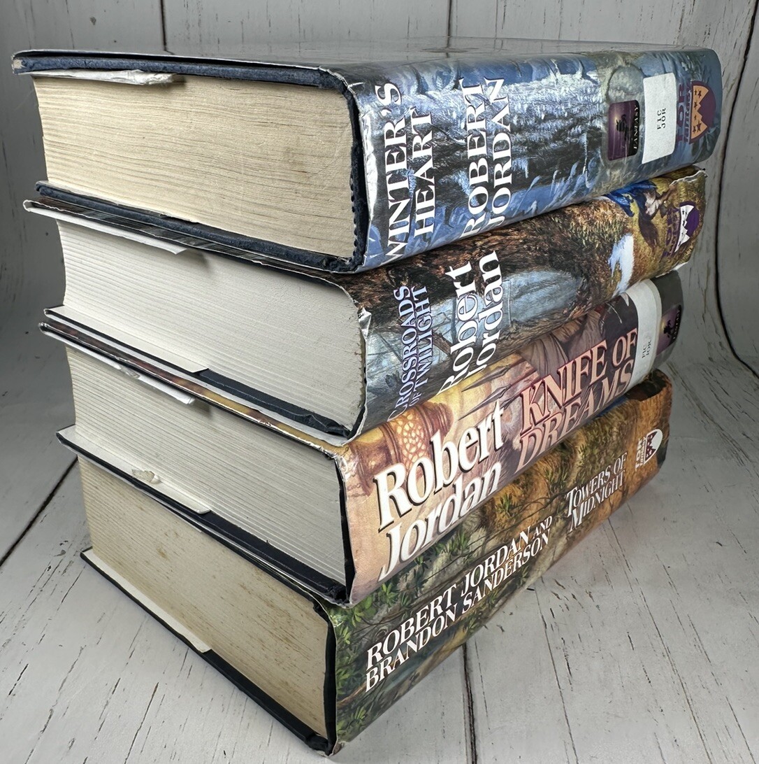 Robert Jordan The Wheel Of Time 4 Book Lot First Edition Fantasy Fiction Novel