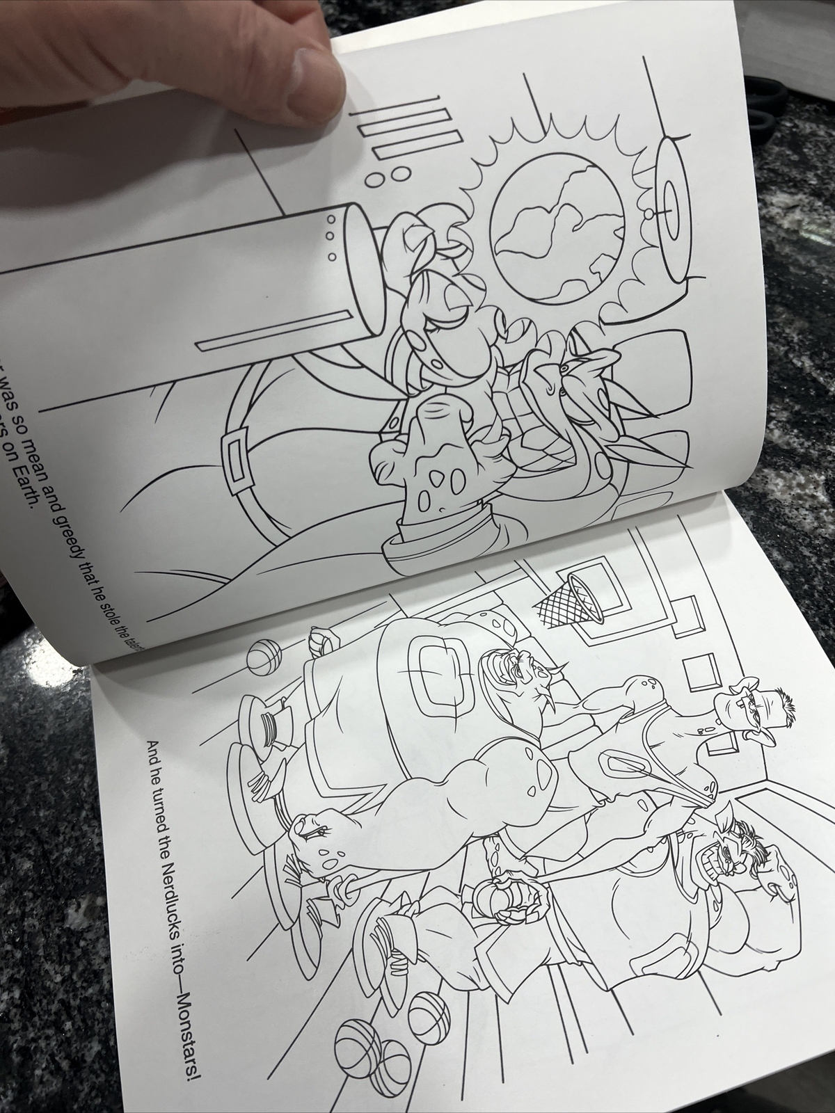 SPACE JAM SWACKHAMMER’S MEAN TEAM BASKETBALL PAINT & MARKER BOOK LANDOLL’S 1996