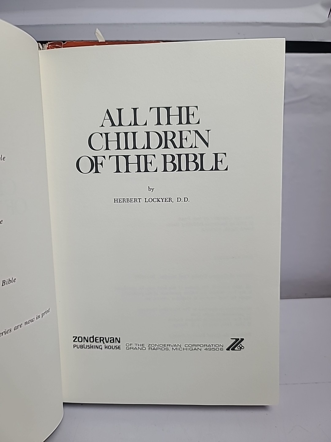 Herbert Lockyer Bible Study Lot 4 Books Zondervan All Series HC Theology