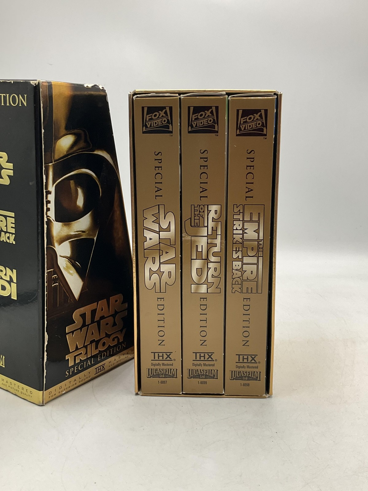STAR WARS TRILOGY SPECIAL EDITION George Lucas Fox Gold Box Set Vintage VHS