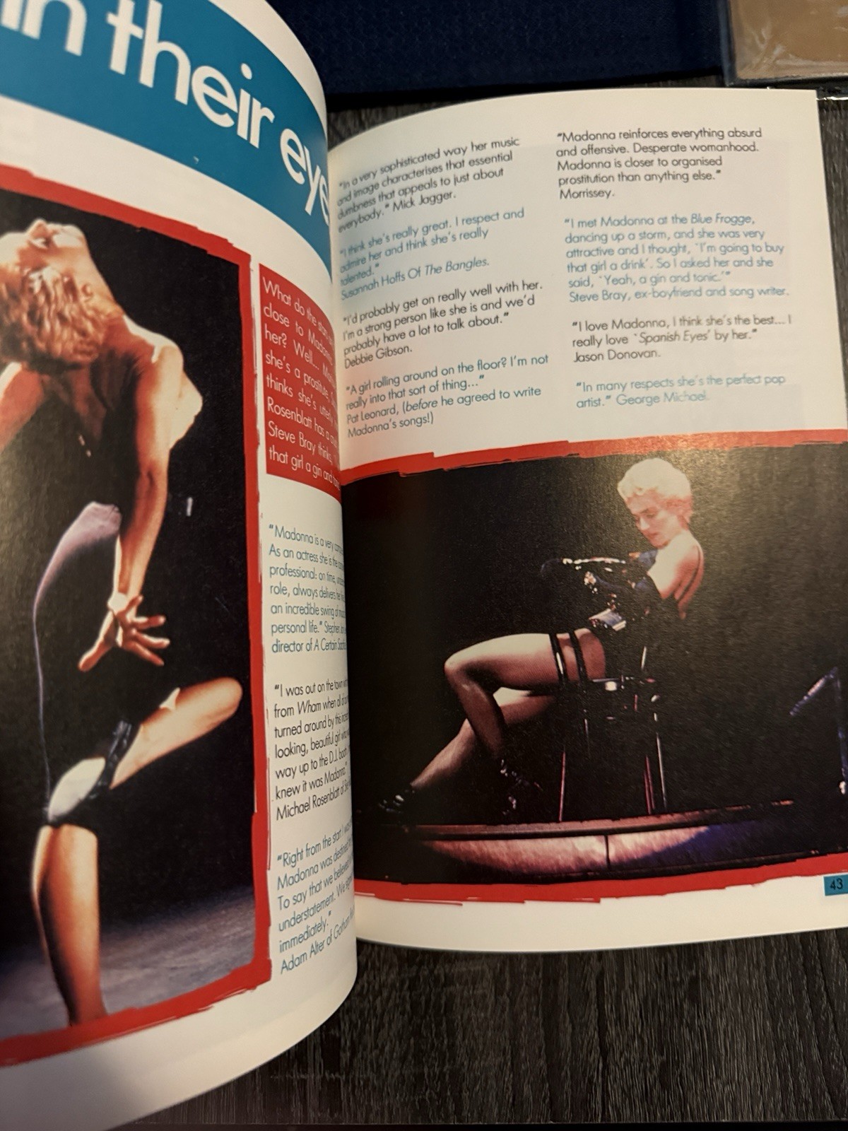 MADONNA SPECIAL BOOK ULTRA RARE 48 PAGES OF PICS/ FACTS 1990 EXCELLENT SHAPE