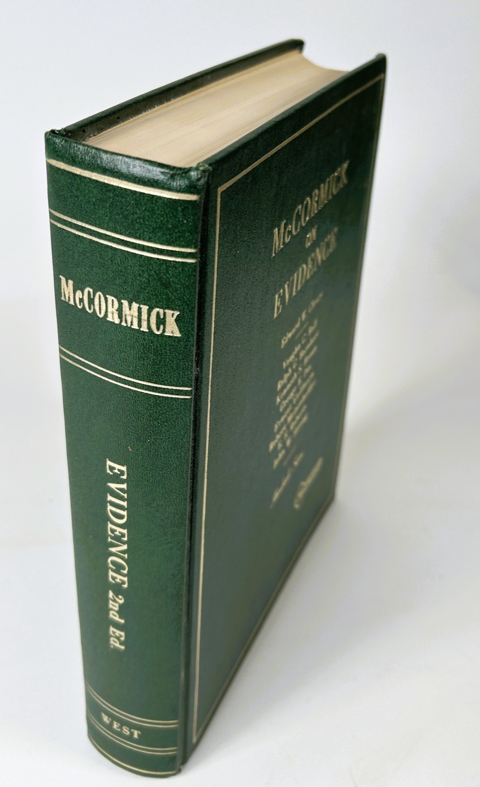 McCormick on Evidence, 3rd Edition by Edward Cleary Hardcover HC