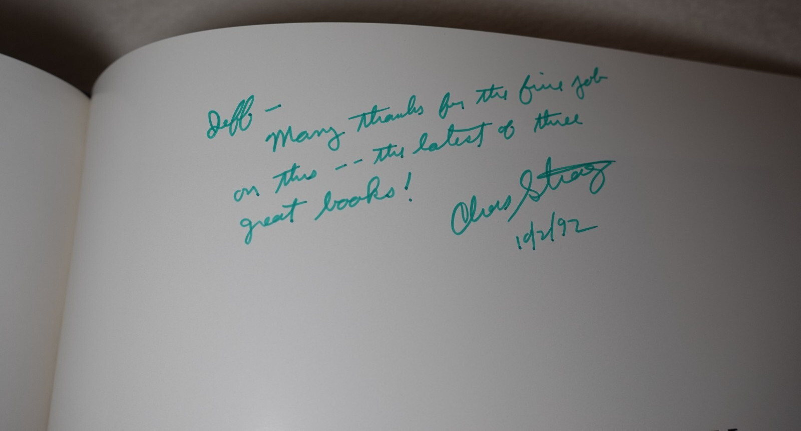 Evinrude Johnson and The Legend of OMC 1992 SIGNED Strang & Randolph Slipcase