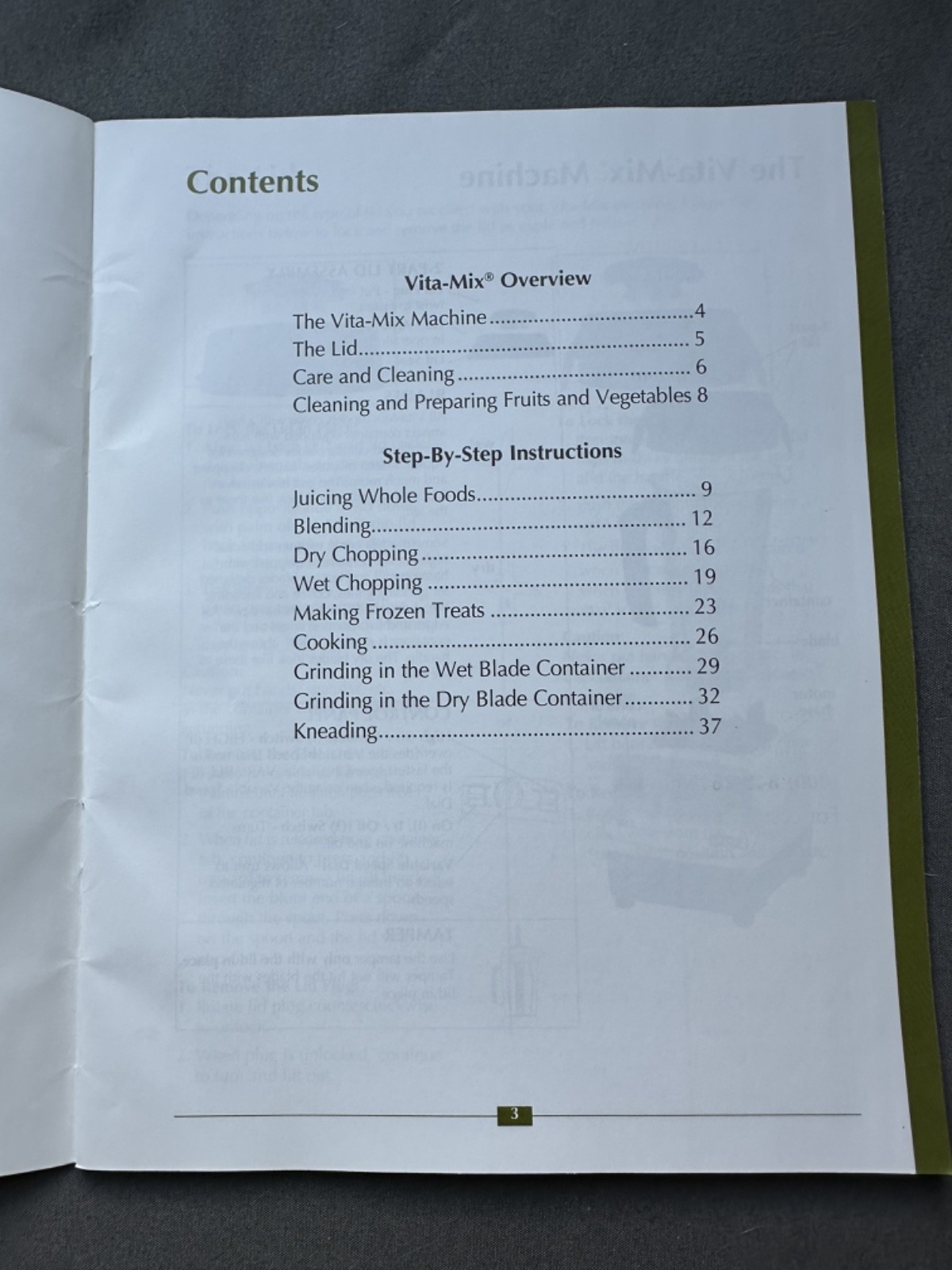 VITA-MIX Whole Food Recipes For Better Living ringed binder & Getting Started Gu