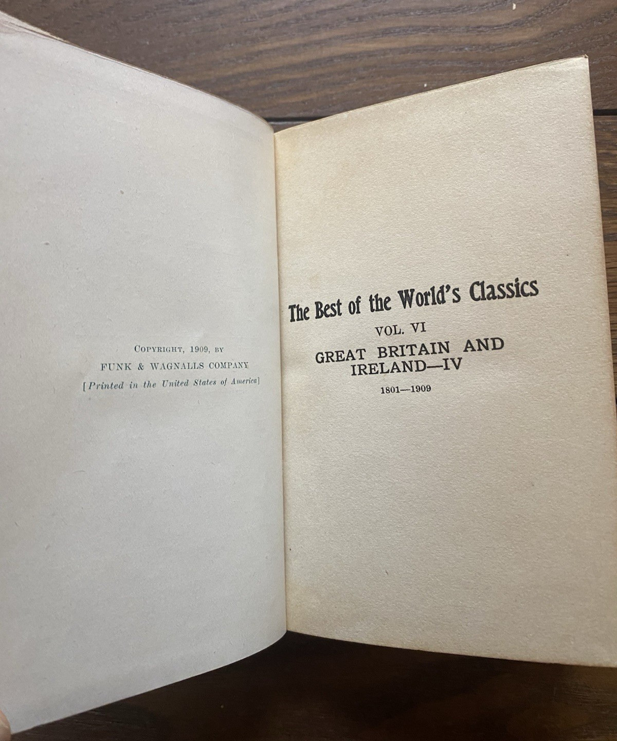 1909 Best of World Classics Funk & Wagnalls Lot of 5 Red Books