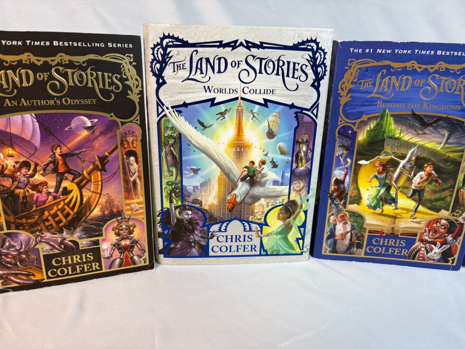 Mixed Lot Of 5 Land Of Stories Chris Colfer Soft & Hardcover Books 2 3 4 5 6