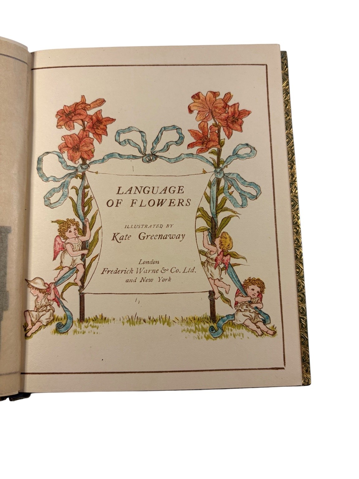 Language of Flowers Kate Greenaway Illustrated Frederick Warne Victorian Book