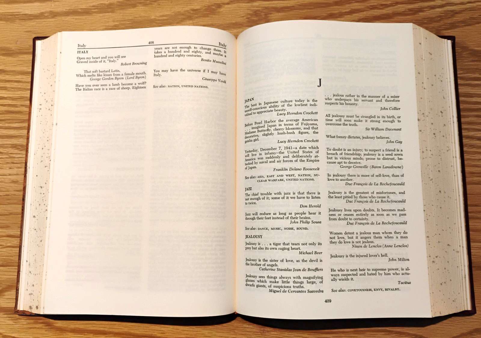International Dictionary of Thoughts by Bradley Faux Leather HC Ferguson 1969