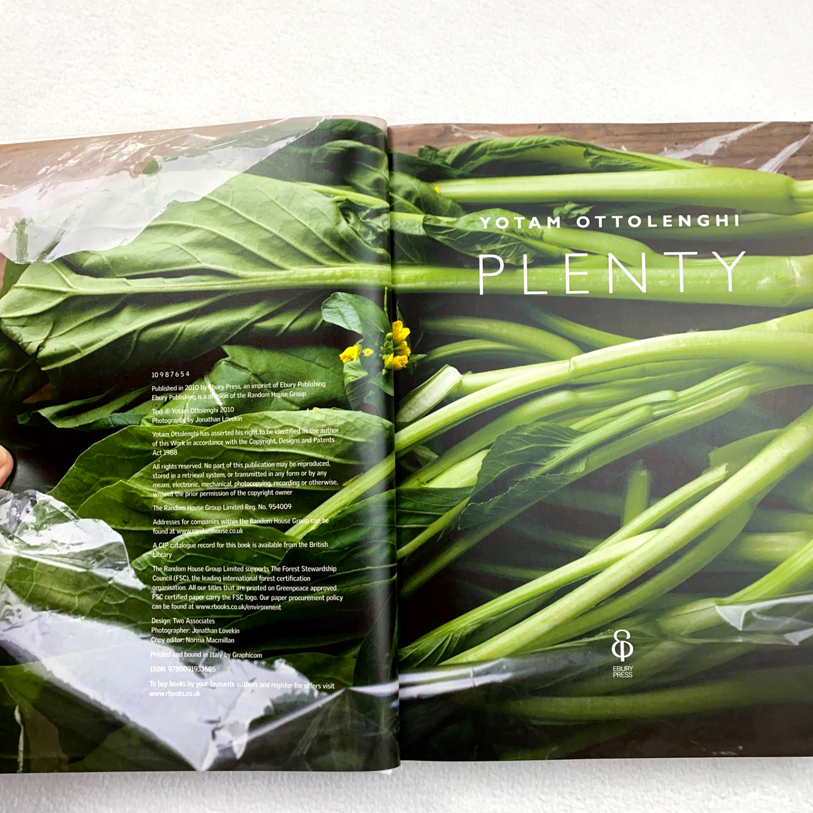 Yotam Ottolenghi Plenty Cookbook Vegetarian Recipes Hardcover – Ebury Press