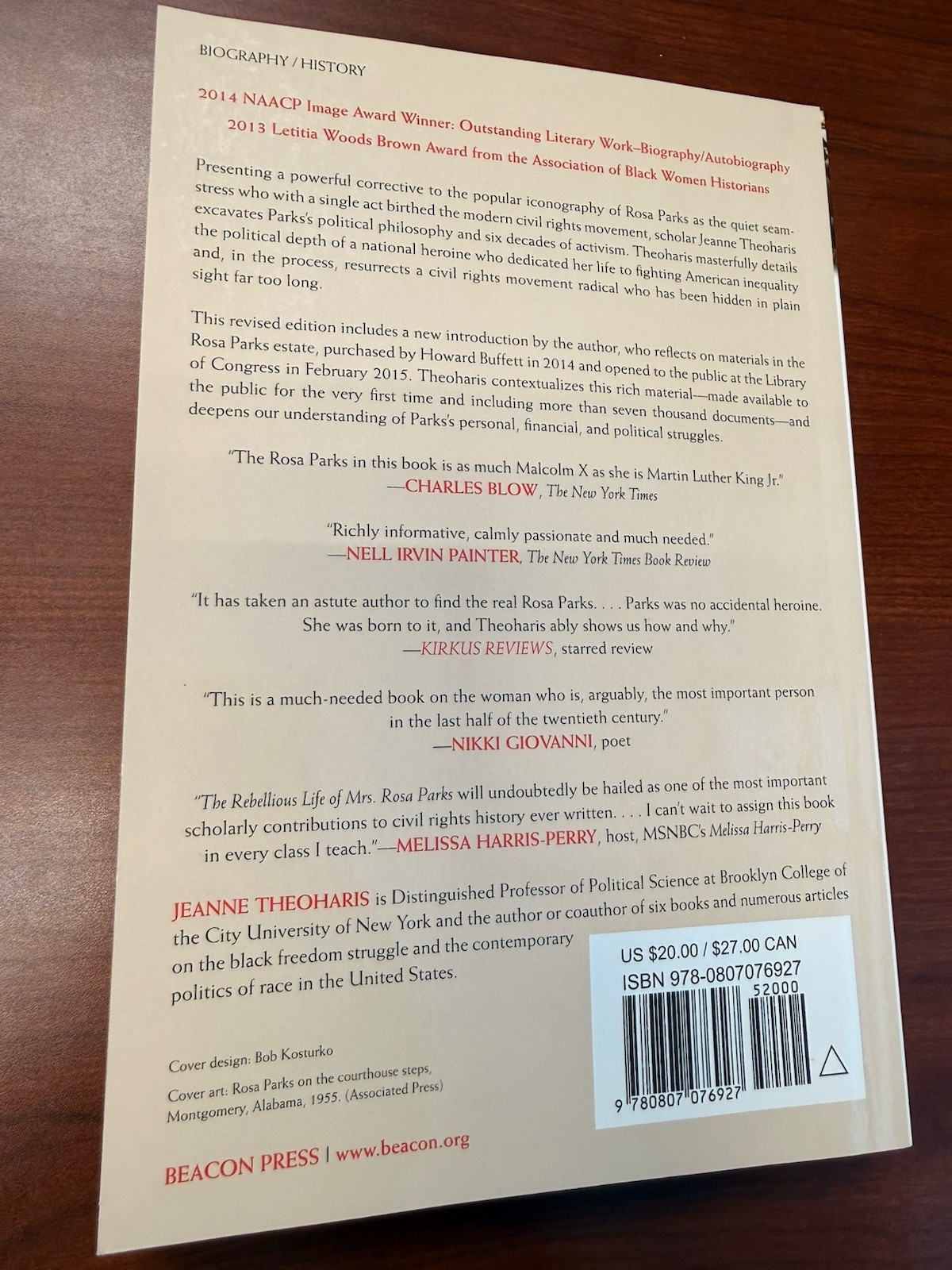 Rebellious Life of Mrs. Rosa Parks by Jeanne Theoharis (2014, Trade Paperback)