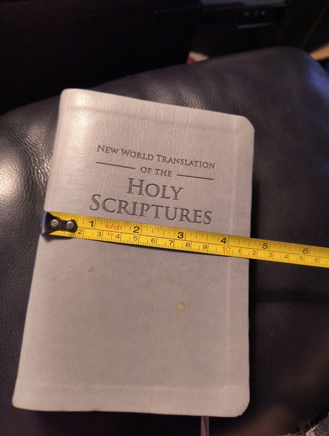 New World Translation of the Holy Scriptures Watchtower 2013 Grey Faux Leather