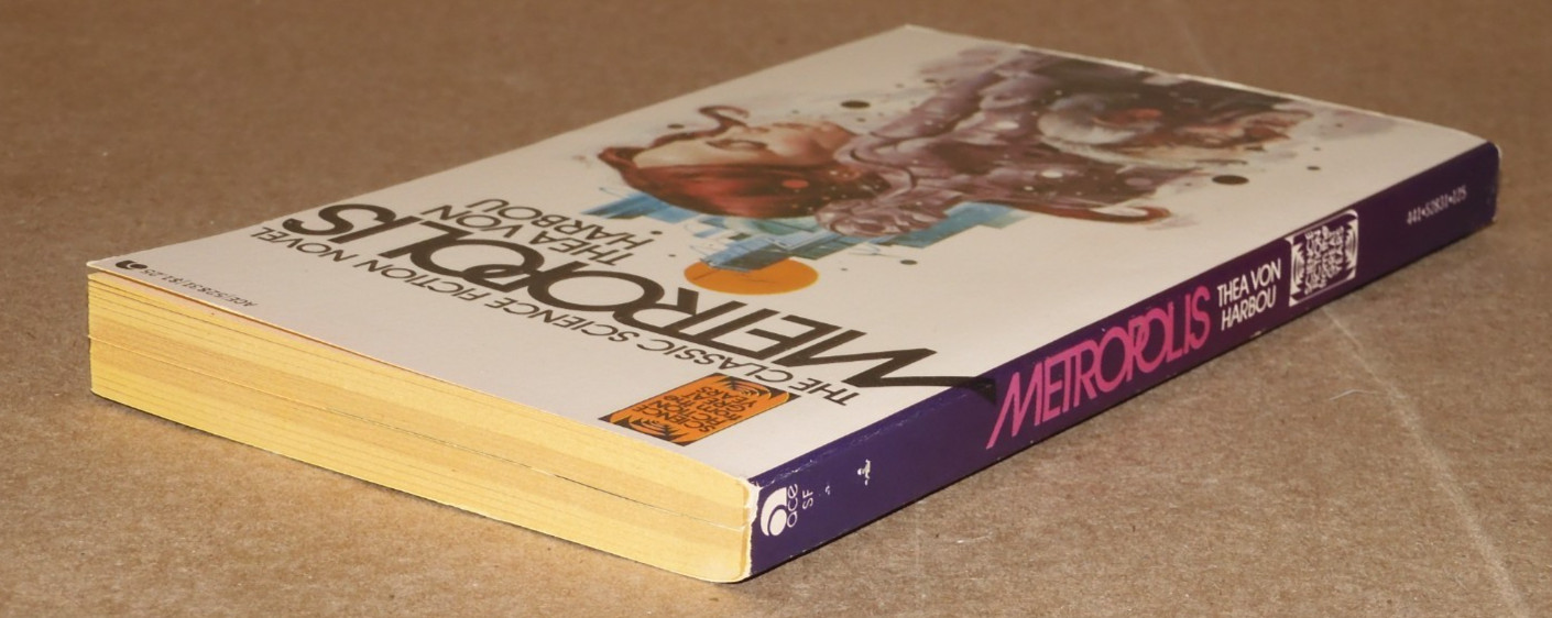 METROPOLIS by THEA VON HARBOU (c. 1927; 1st ACE edition printing 1963; VGC/NM)