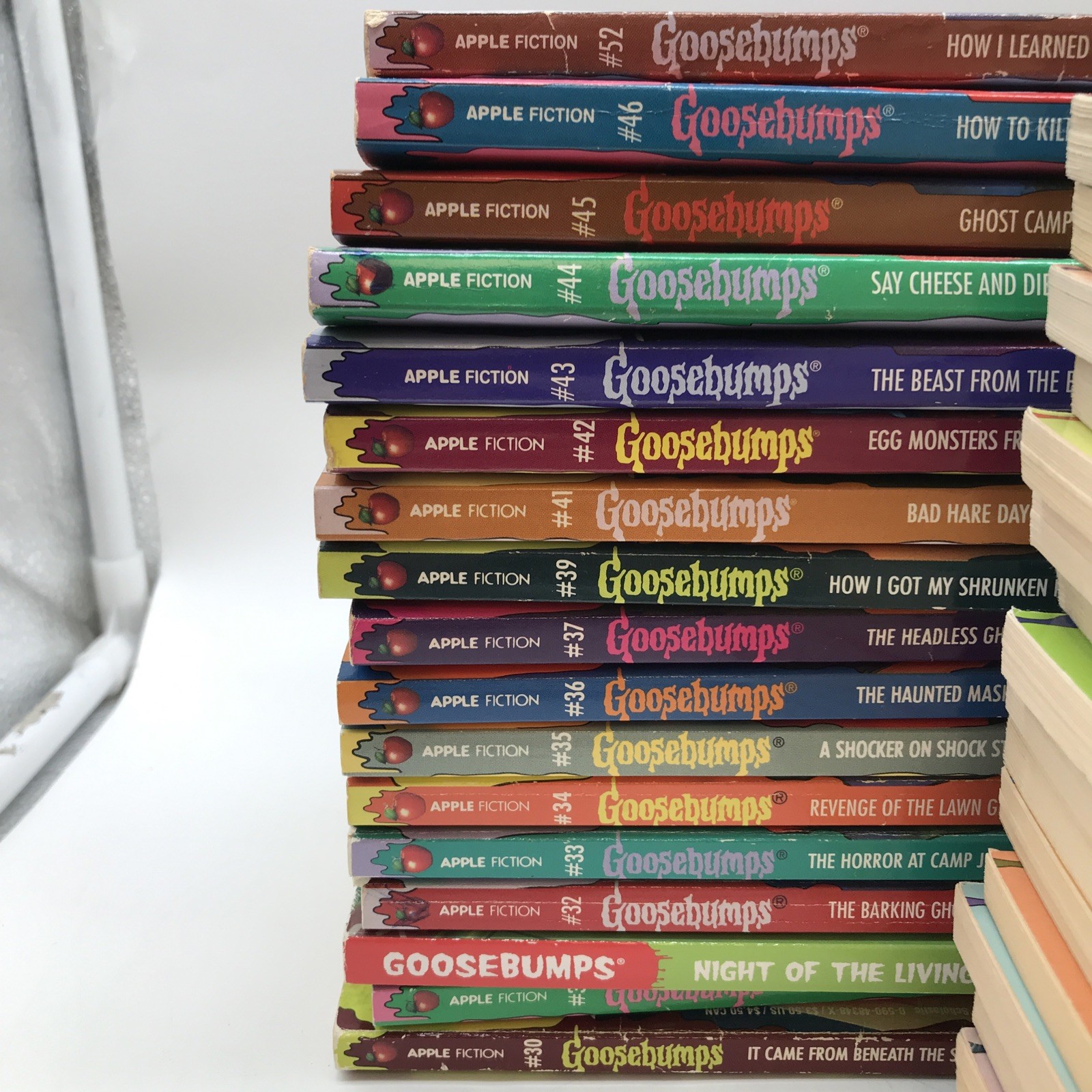 Lot of 55 Goosebumps Paperback Book Lot R L Stine Scholastic-90’s & 2000’s Mixed
