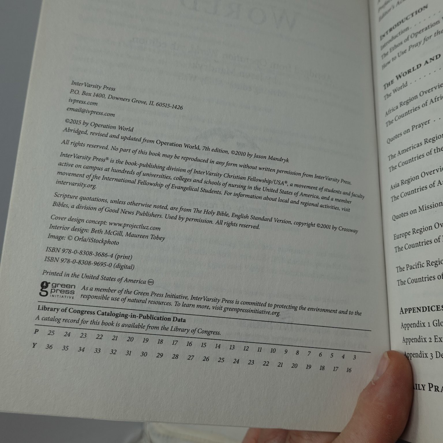 Pray for the World Operation World 2015 Abridged Edition InterVarsity Press