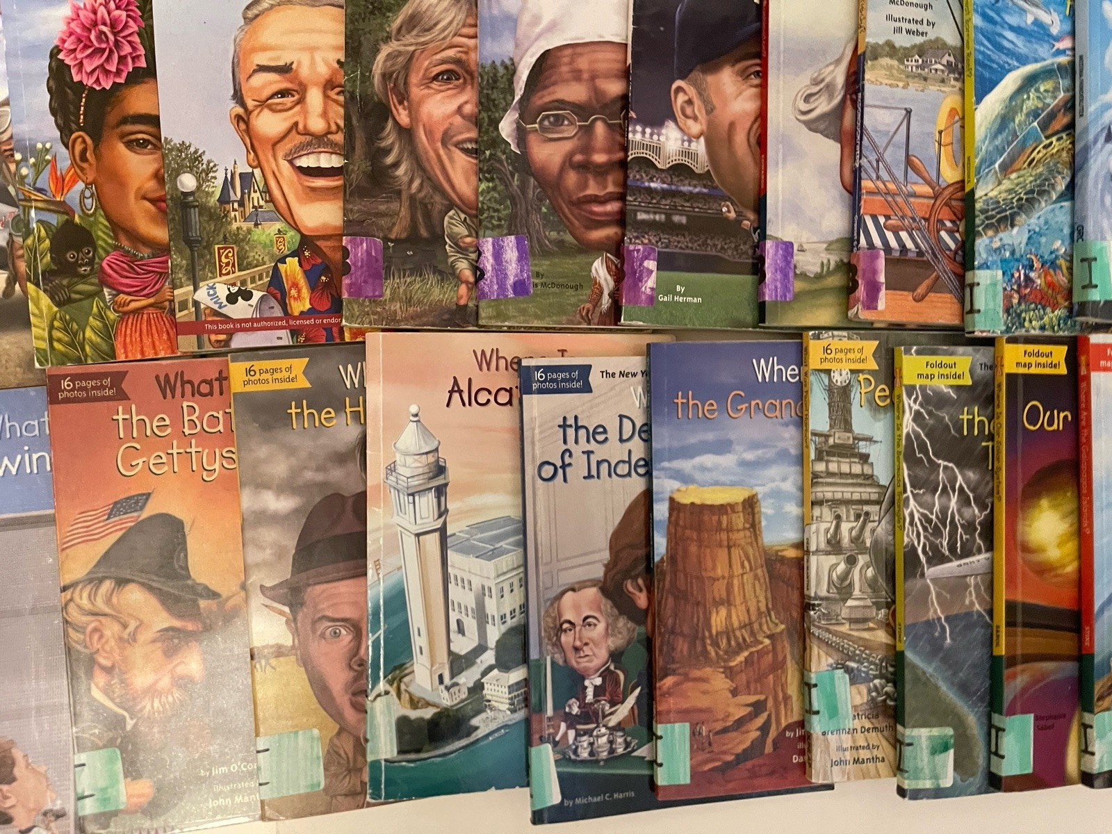 WHO WAS WERE WHAT LOT 43~ Biography Free Shipping Books Classroom Paperback