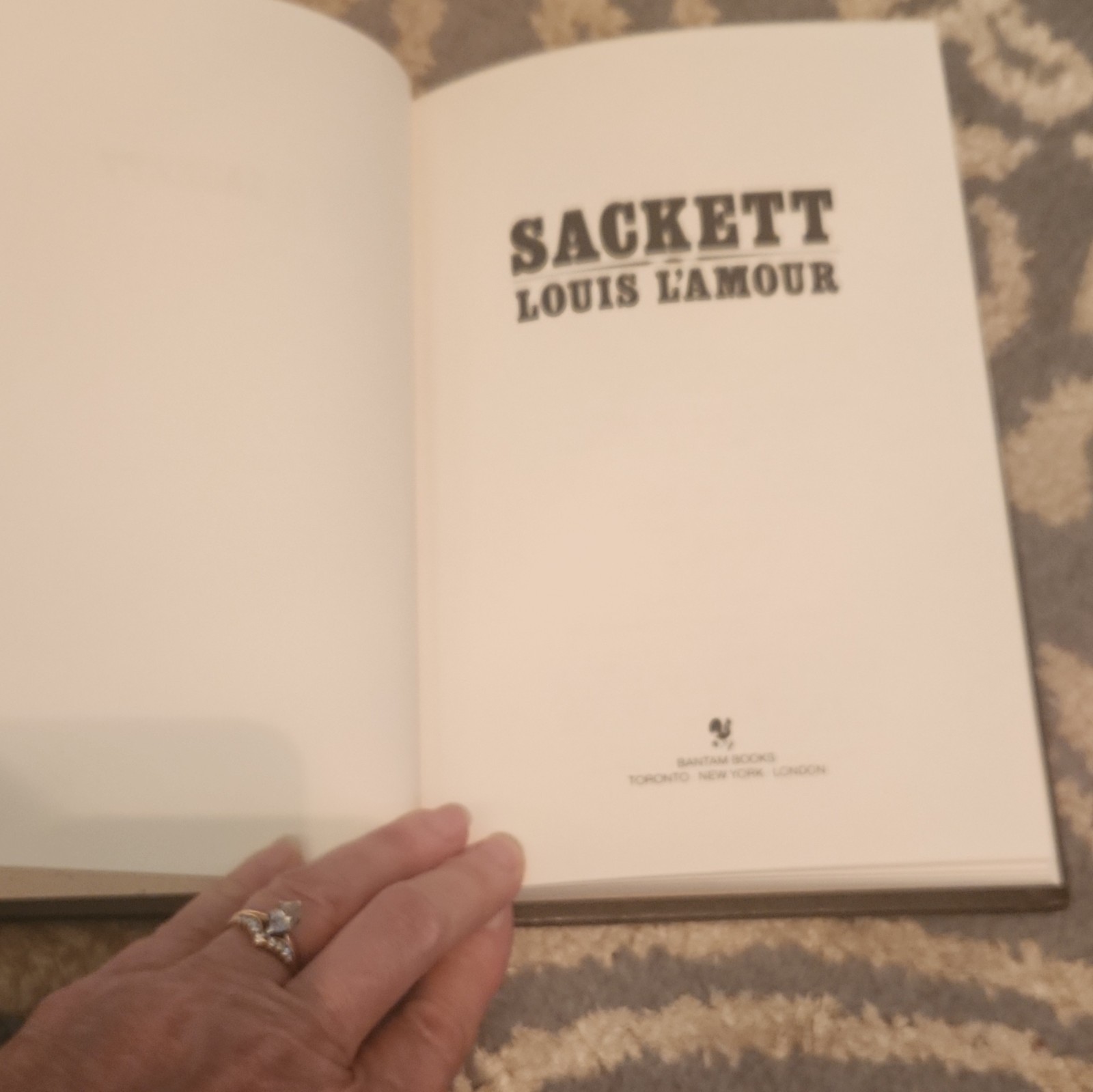 Sackett by Louis L’Amour Leatherette Hardcover Bantam Books 1981 Series