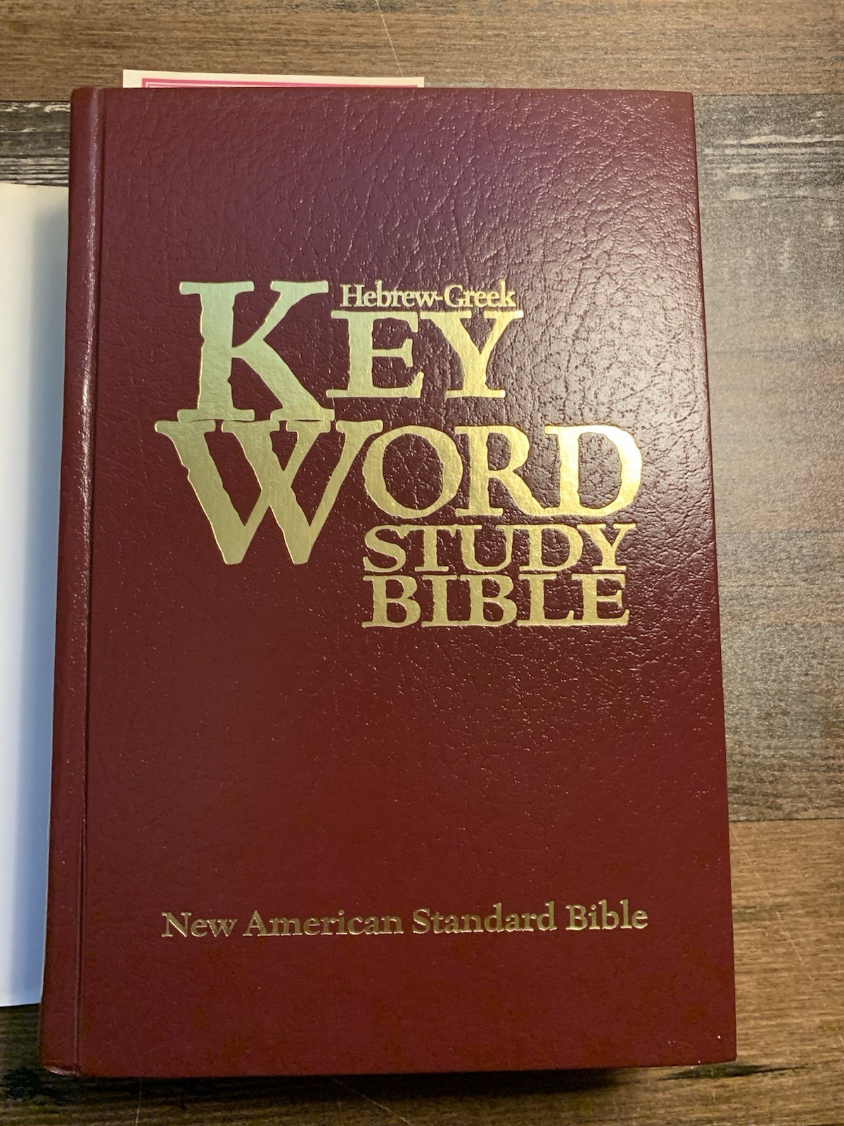 NASB Hebrew-Greek Key Word Study Bible Red Hardback