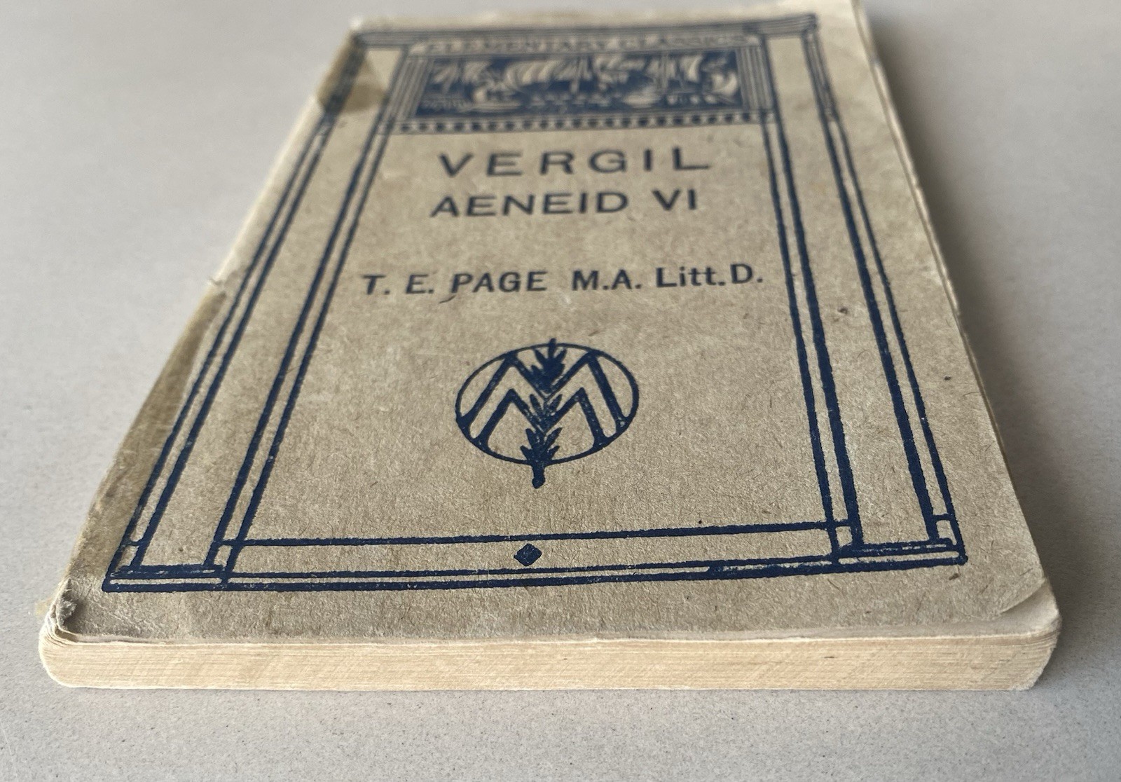 Vergil Aenid VI – T. E. Page – 1917 Latin / English Text PB – Antique Literature