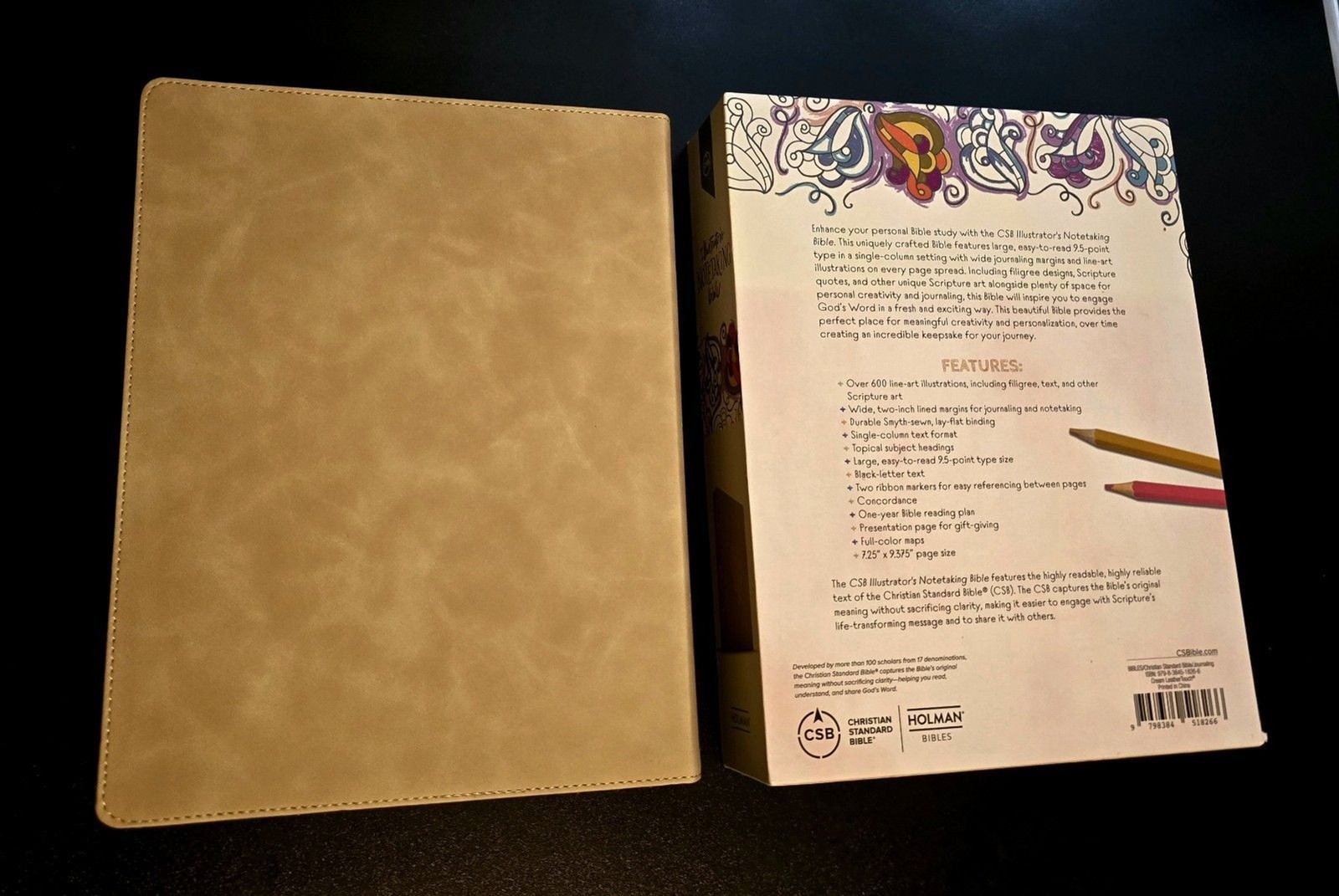 CSB Illustrator’s 2020 Notetaking Bible LG Print Edition Cream LeatherTouch NIB