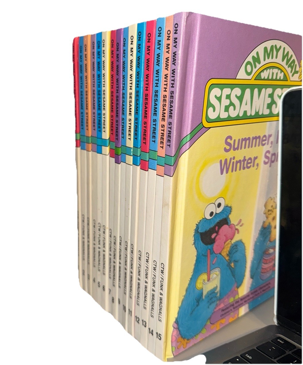Sesame Street On My Way Complete 15 Volume Hardcover Set Funk & Wagnalls Vintage