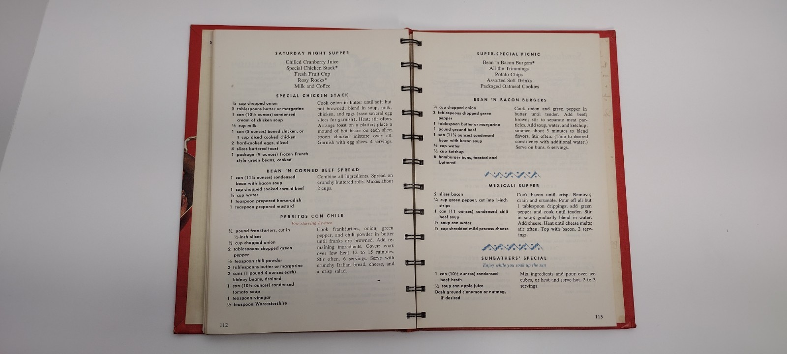 Cooking with Soup A Campbell Cookbook 1965 1st Edition Spiral Bound Hardcover