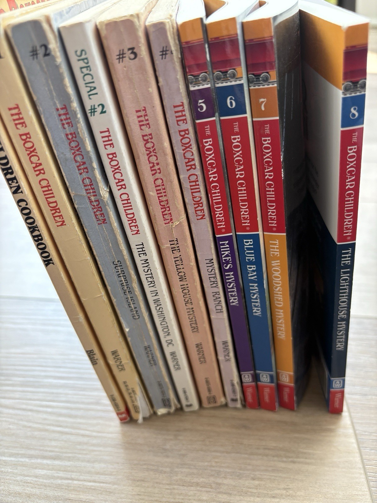 Gertrude Chandler Warner the Boxcar Children Set Of 9 Books And The Cookbook