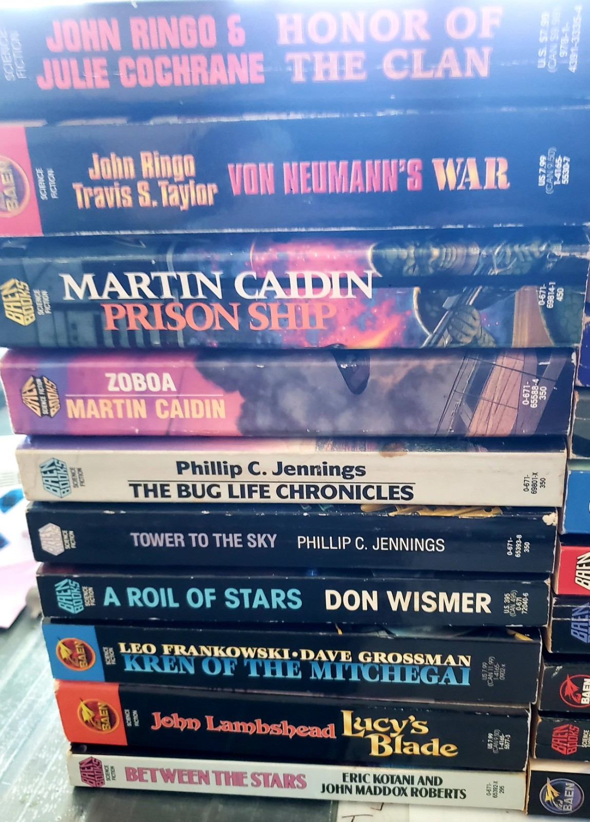 Science Fiction Books Lot Of 42 BAEN Published Awesome Collection Vintage 🔥