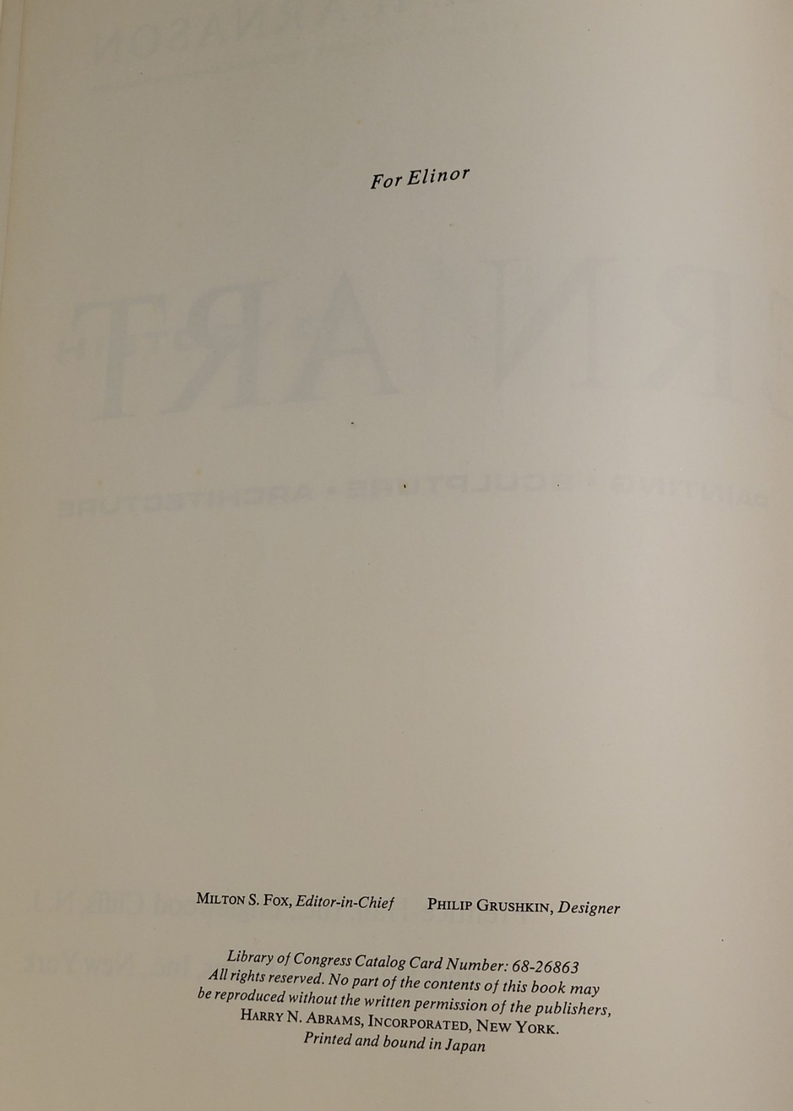 ​History Of Modern Art Abrams 1968 First Edition Hardcover Painting Sculpture
