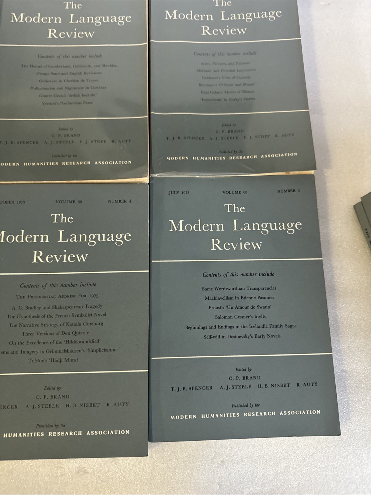 THE MODERN LANGUAGE REVIEW — LOT OF 16 + VARIOUS ISSUES 1972-1975 Paperback