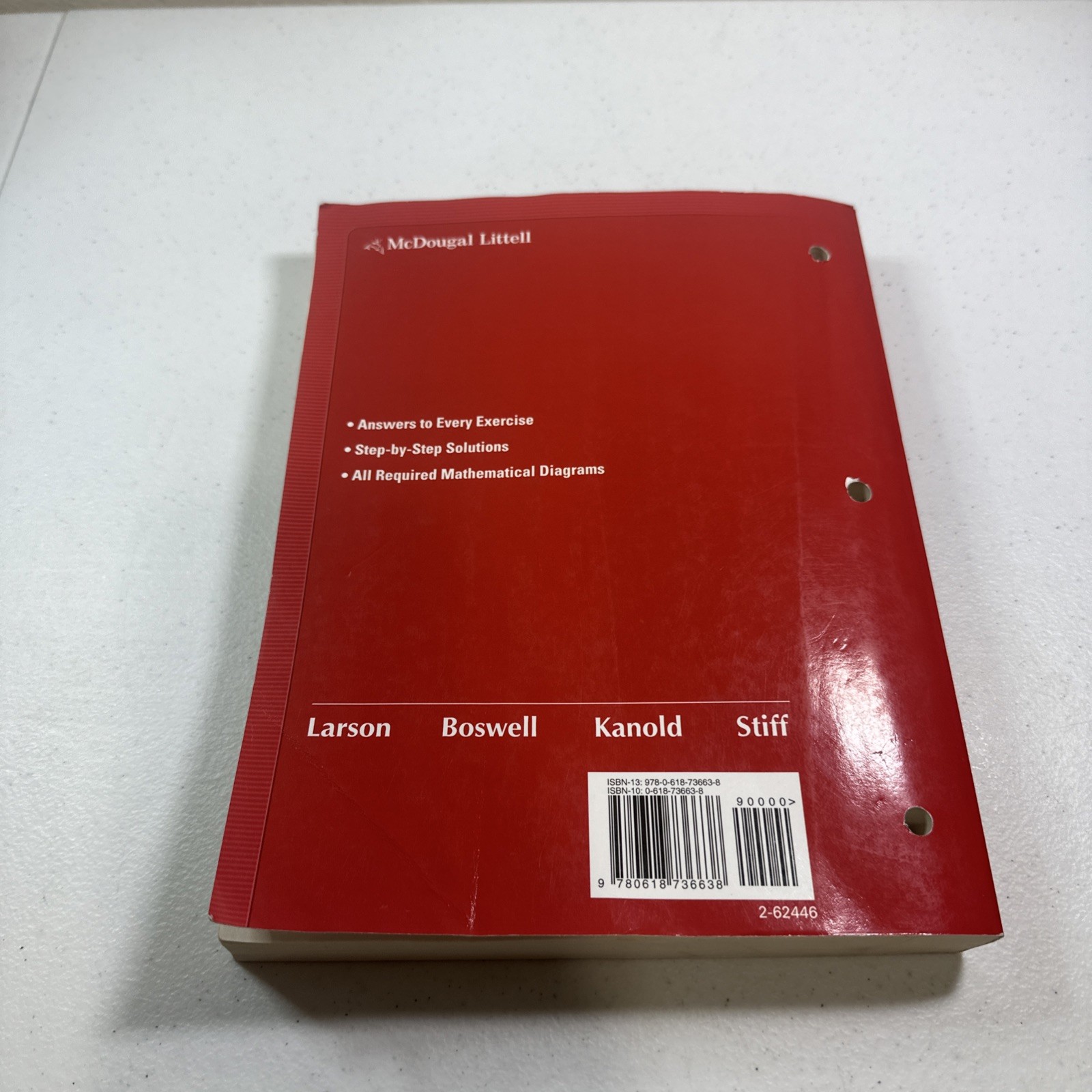 Holt McDougal Larson Algebra 1: Worked-Out Solutions Key