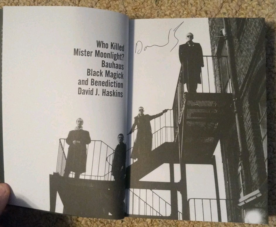 New Signed Copy! Who Killed Mister Moonlight? Bauhaus David J Haskins 2nd Ed.