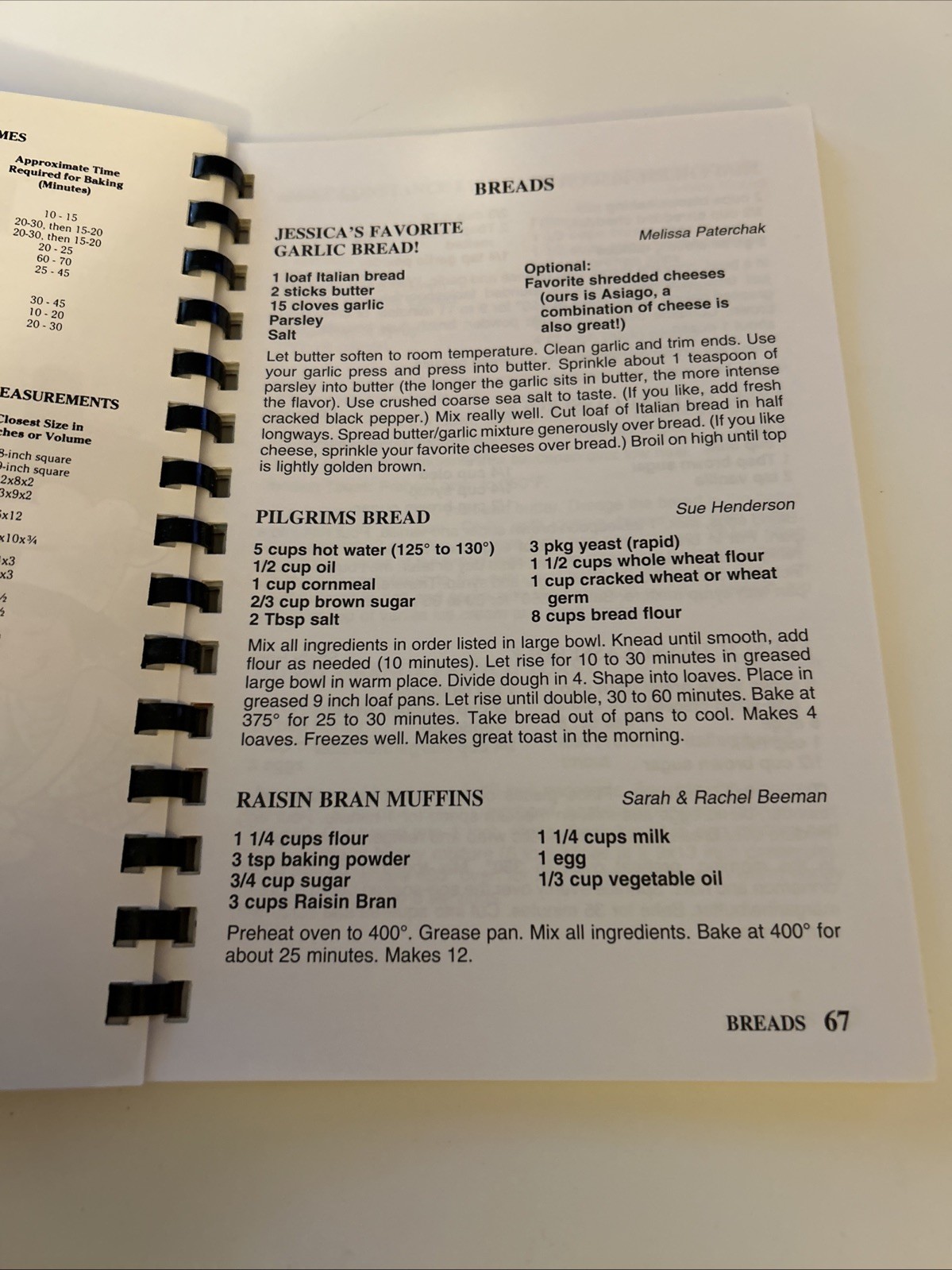 Canfield Ohio PTO Cookbook ~ 108 Pages