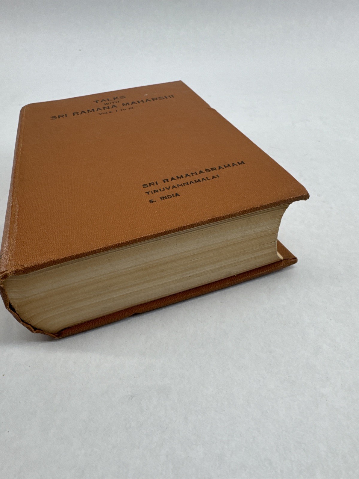 talks with sri ramana maharshi Vol. 1-3 Third Edition 1963 Hardcover