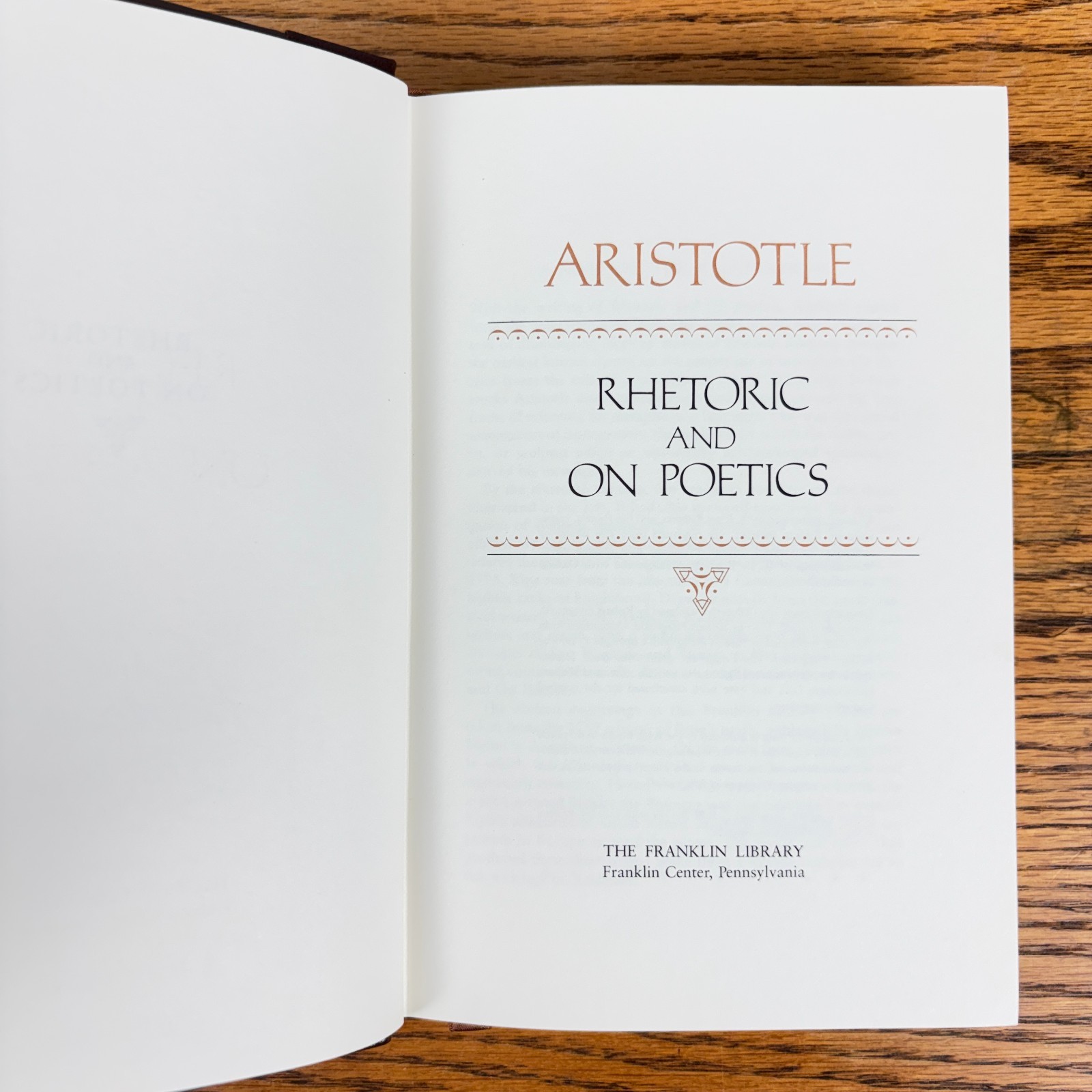 The Franklin Library Set of 3 Quarter Leather Plato Aristotle & Great Tragedies