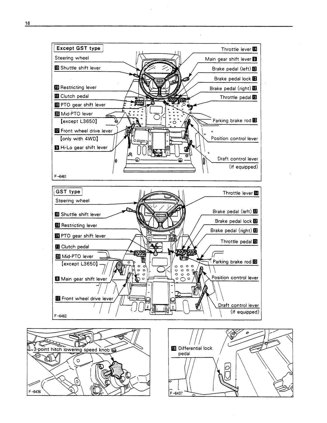 KUBOTA L2650 L2950 L3450 L3650 OPERATORS MANUAL – WIRE FIXED – TOUGH COVERS