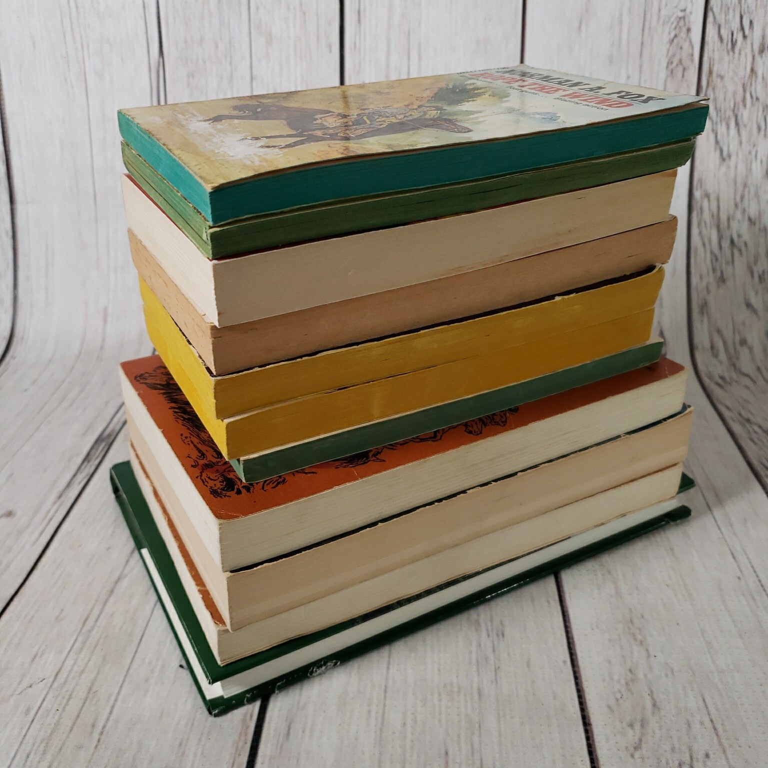 LOT OF 11 Western Adventure Cowboy Horses Paperback Books Various Author VINTAGE