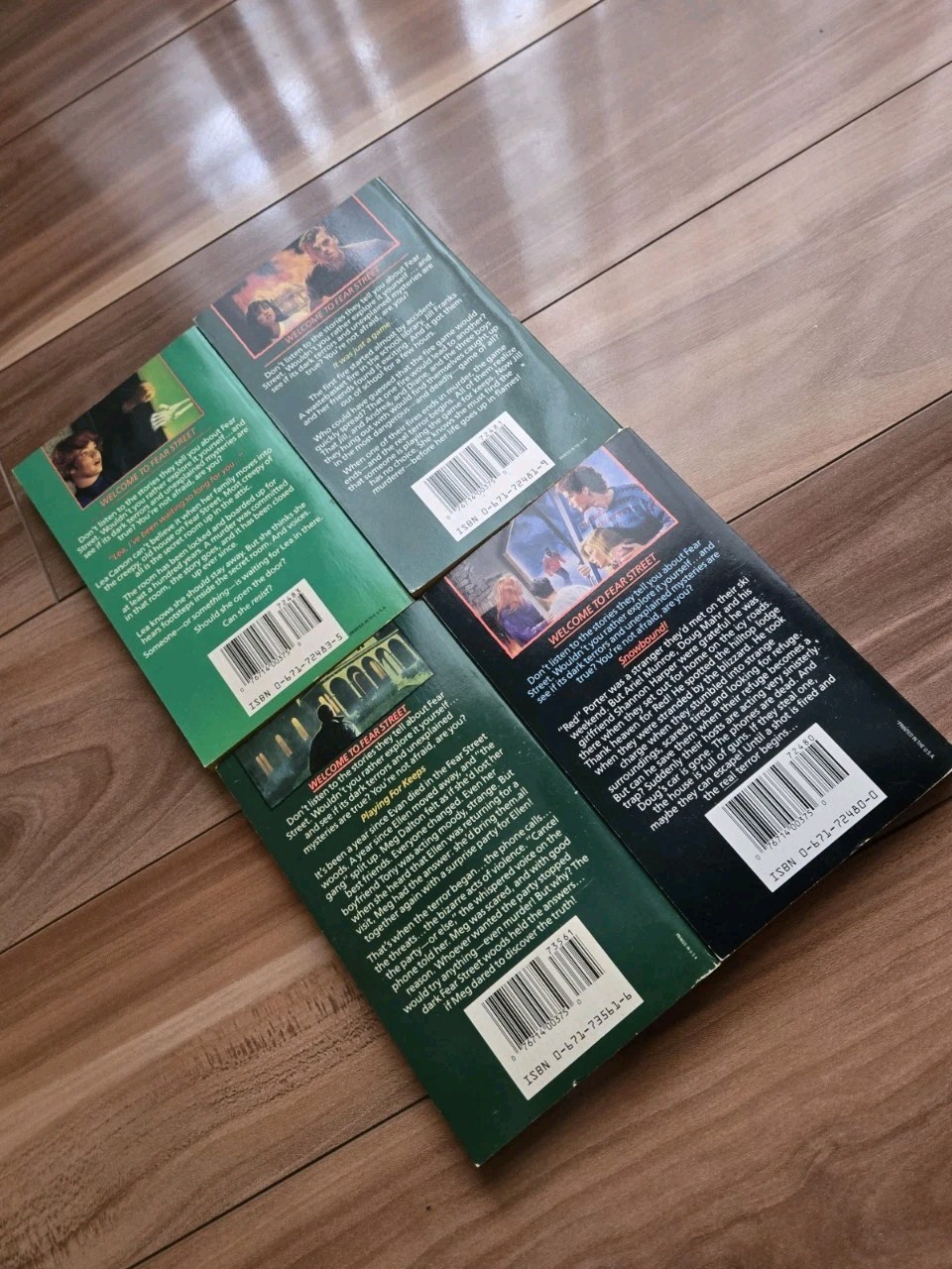RL Stine Fear Street Box Gift Set 2 Books Surprise Party Ski Weekend Fire Game