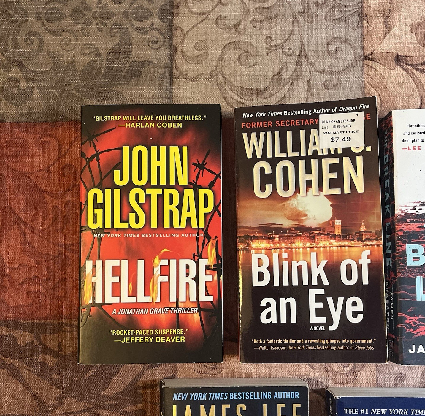 Lot of 7 Books Random Mix Suspense Crime Mystery Thriller Fiction Paperback