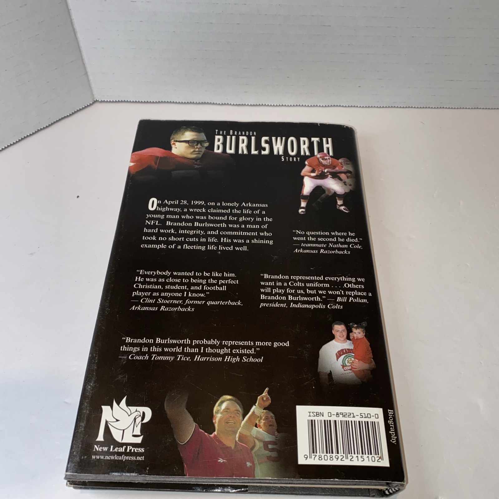 Through the Eyes of a Champion The Brandon Burlsworth Story Jeff Kinley 1st ed.