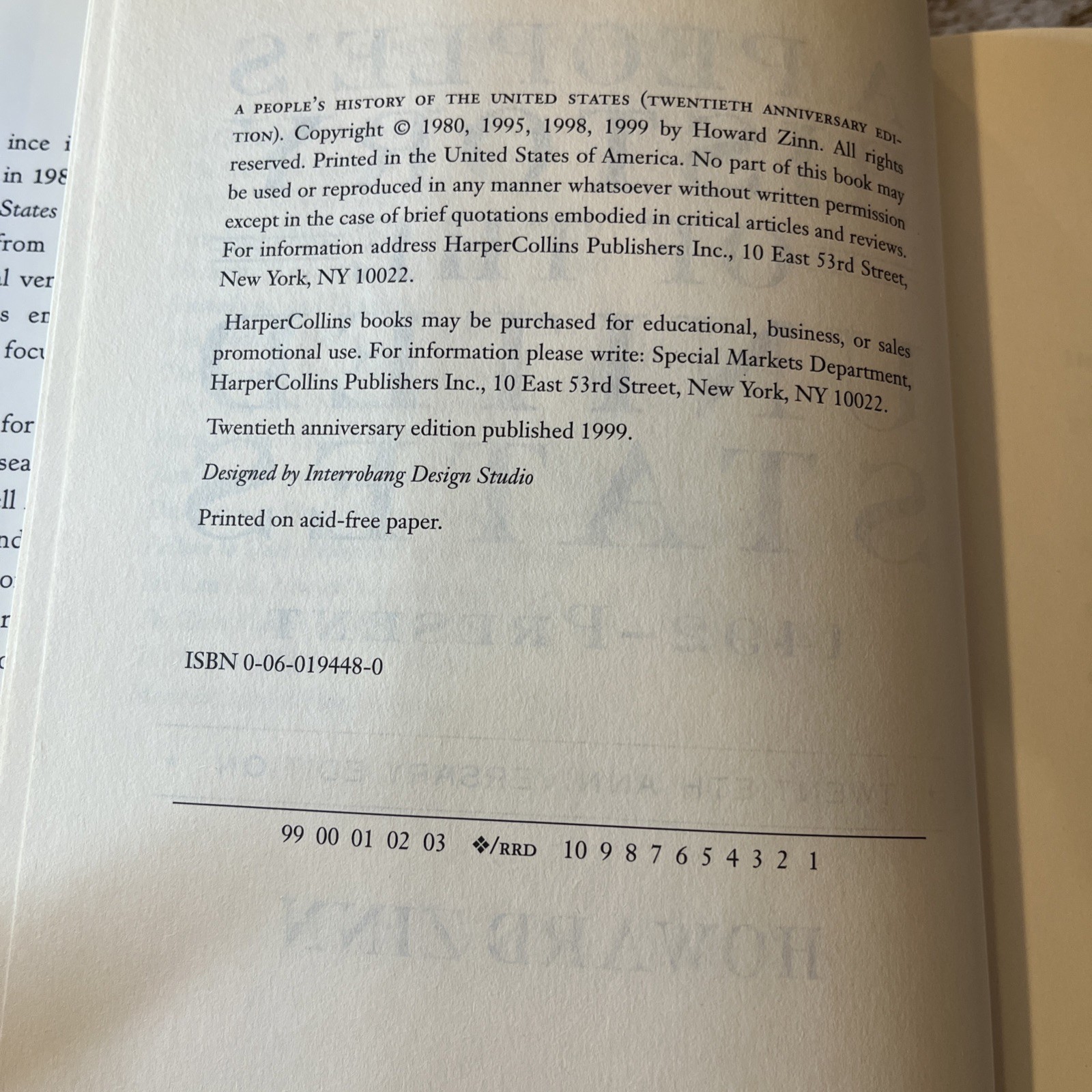 People’s History of the United States by Howard Zinn (1999, Hardcover)#2506