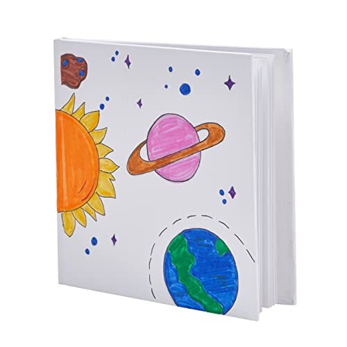 6 Pack Hardcover Books for Kids to Write Stories 36 Pages, 5 x 5 In
