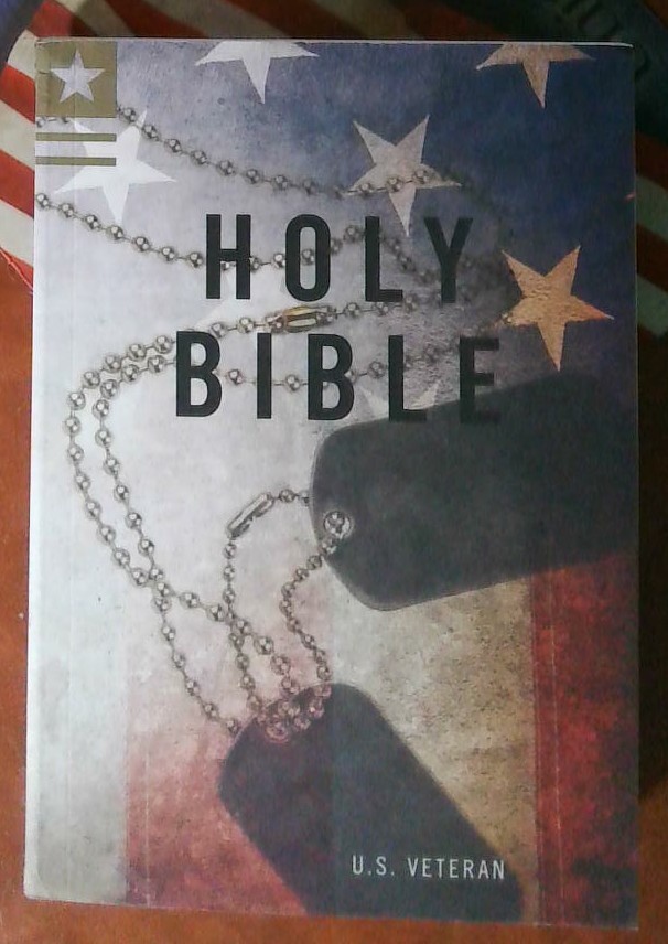 King James Version (KJV) Large Print Veteran’s Bible – Flag