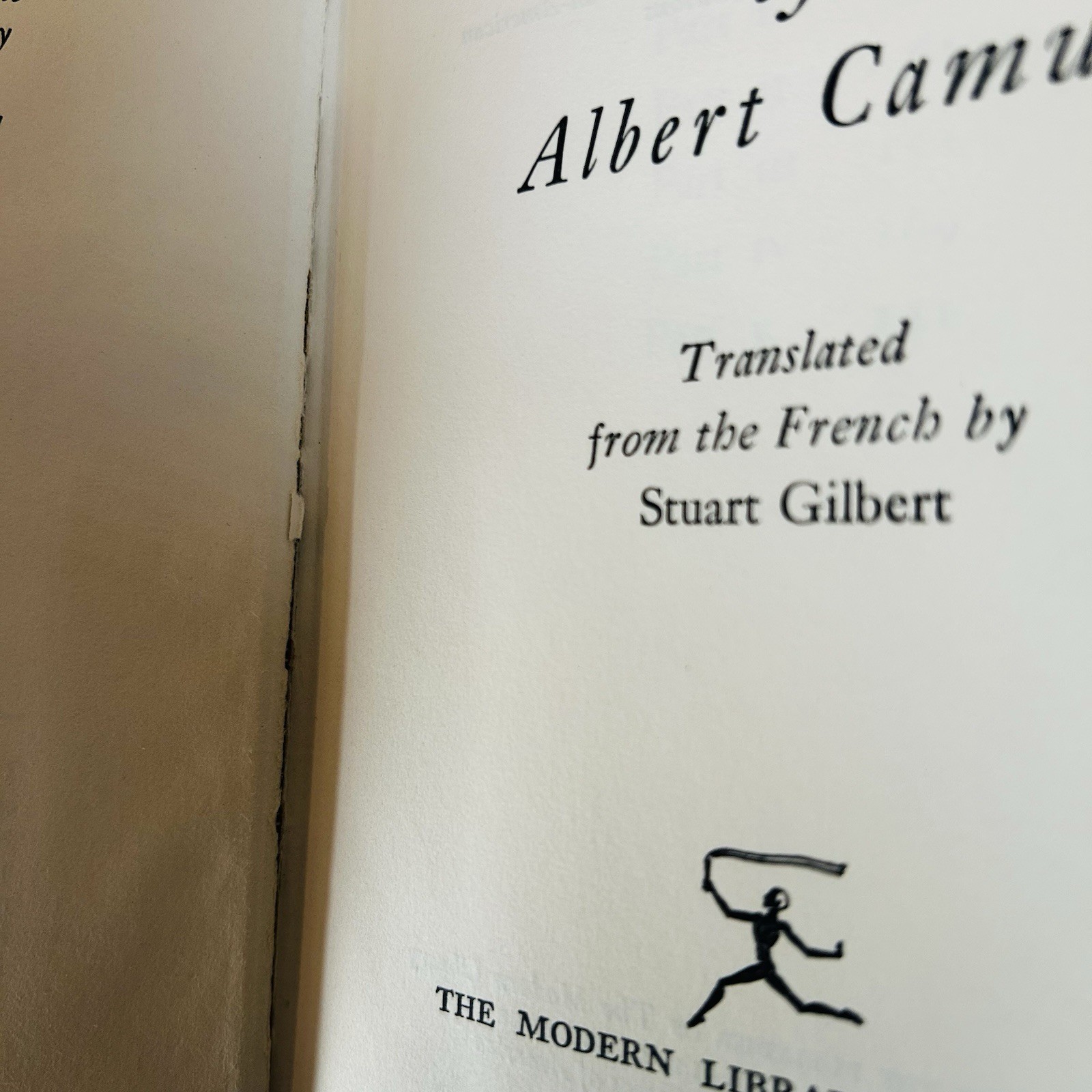 The Modern Library The Plague Albert Camus